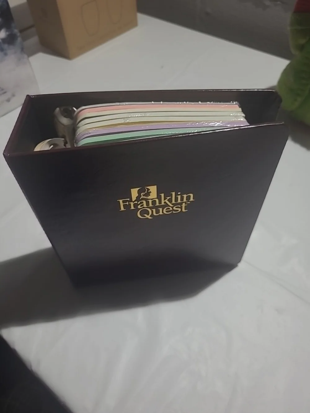 Franklin Quest Executive Planner Cover in Dark Brown